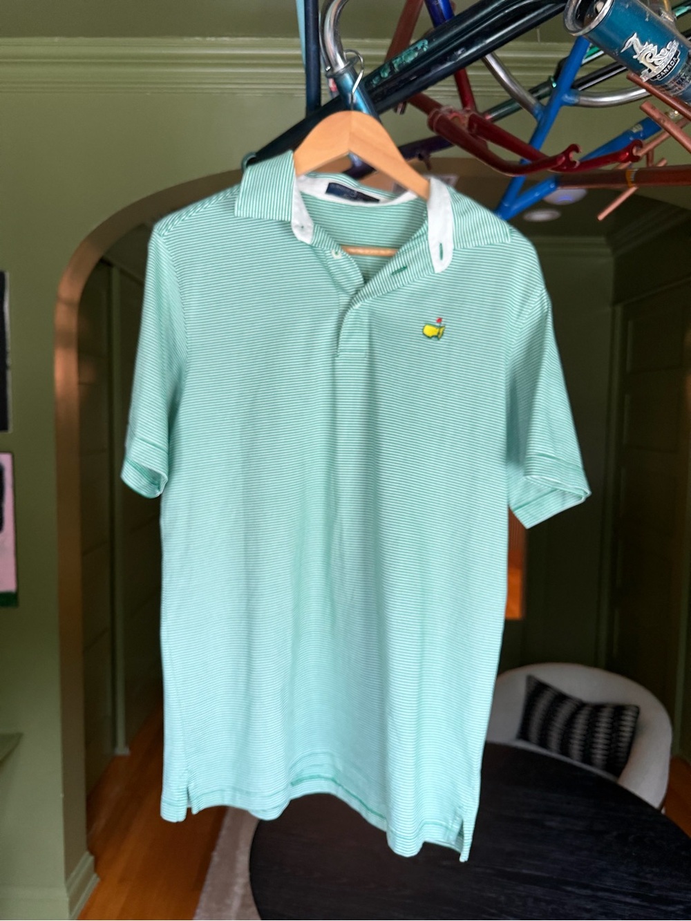 Men's Masters Clubhouse Collection Striped Polo Golf Shirt
